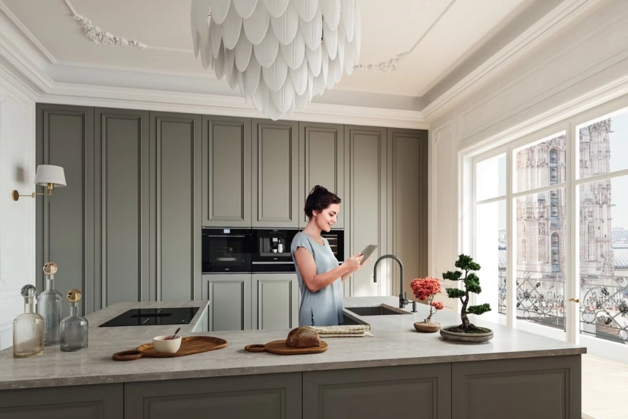 thiết kế bếp chung cư