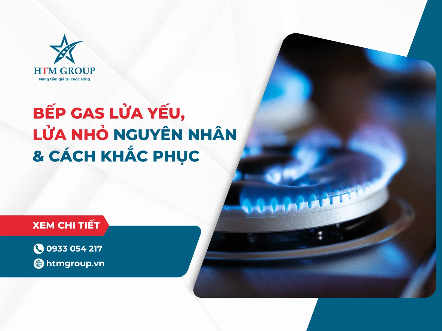 Bếp gas lửa yếu, lửa nhỏ: Nguyên nhân & Cách khắc phục