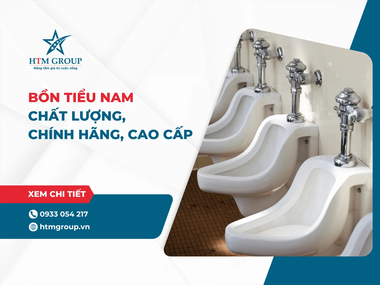 Bồn tiểu nam chất lượng, chính hãng, cao cấp - HTM Group