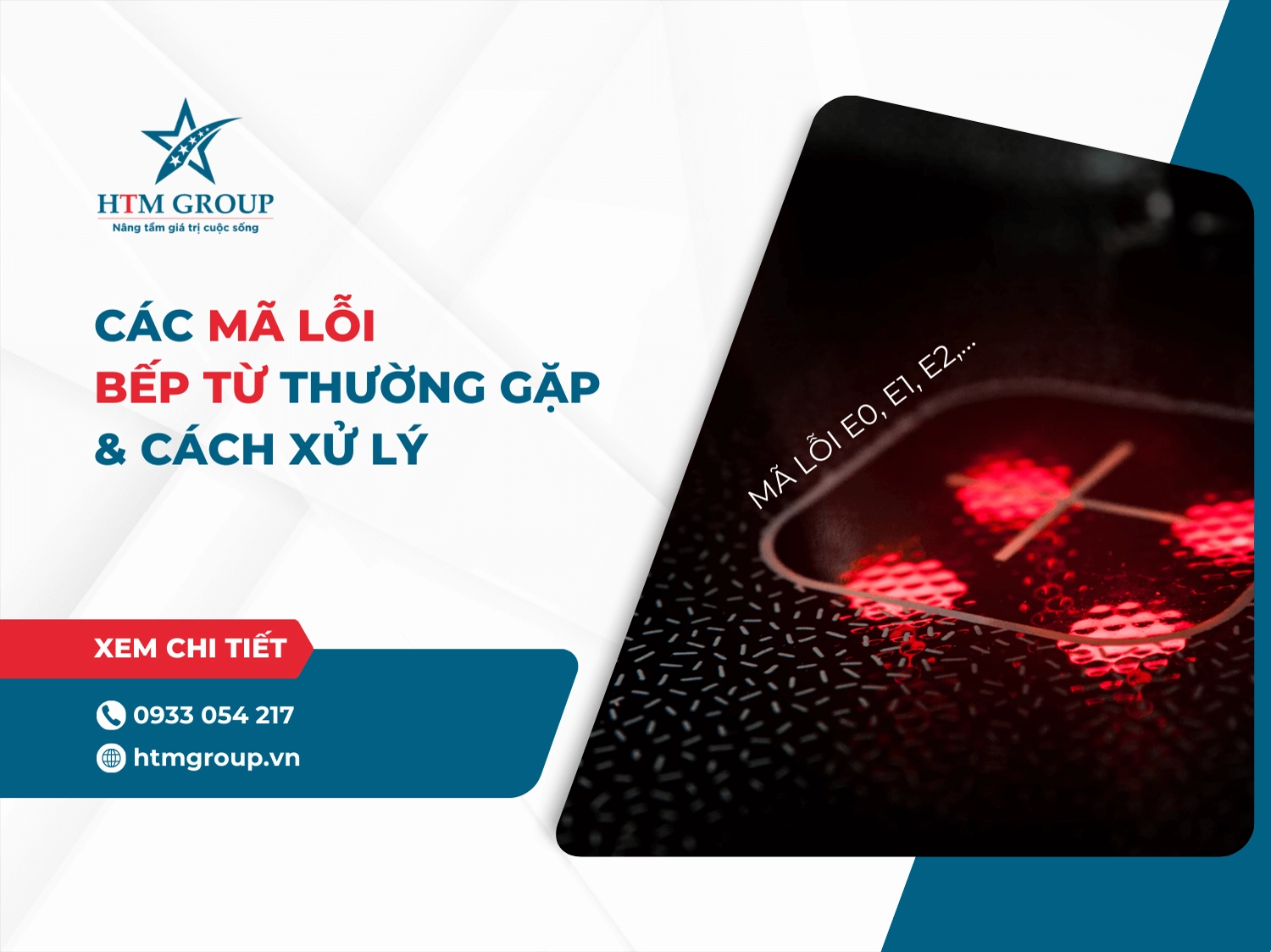 Các mã lỗi bếp từ thường gặp & Cách xử lý