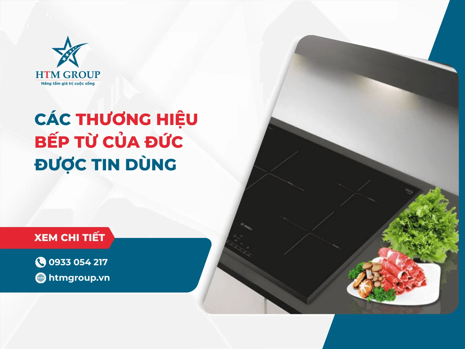 Các thương hiệu bếp từ của Đức được tin dùng hiện nay