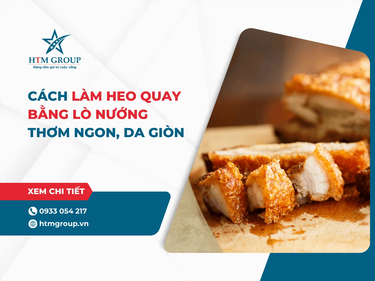 Cách làm heo quay bằng lò nướng thơm ngon, da giòn tại nhà