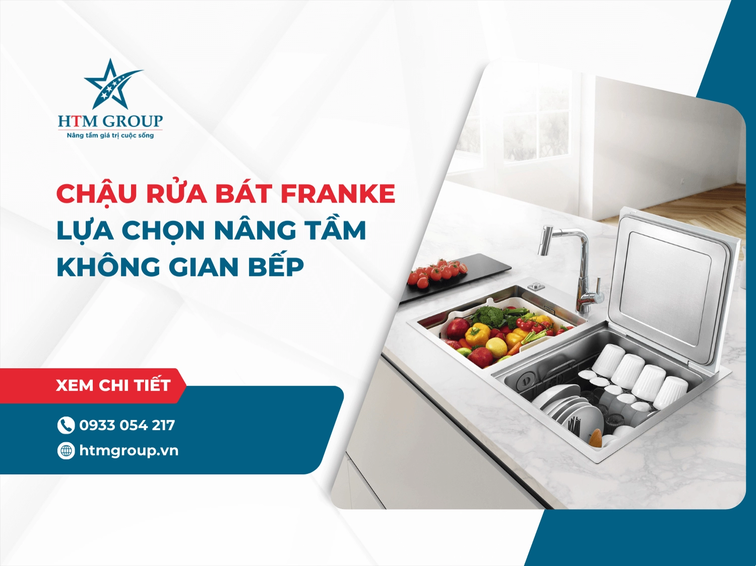 Chậu rửa bát FRANKE - Lựa chọn nâng tầm không gian bếp