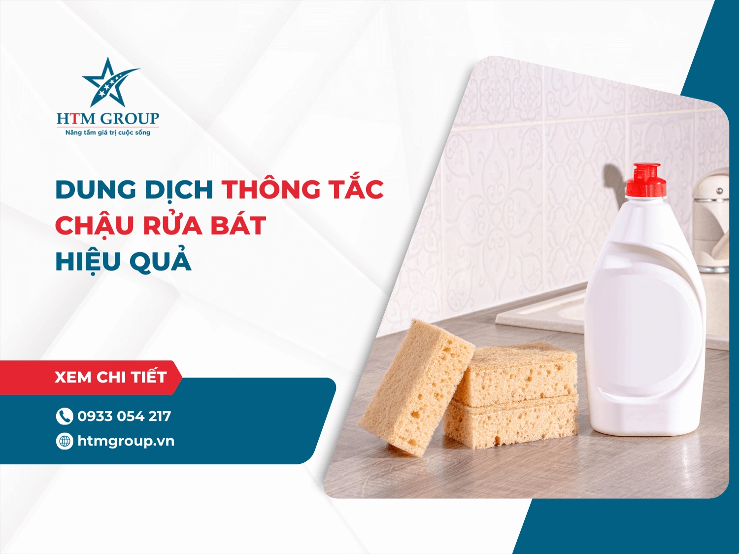 5 dung dịch thông tắc chậu rửa bát hiệu quả, chất lượng