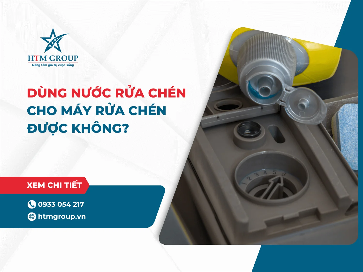 Dùng nước rửa chén cho máy rửa chén được không?