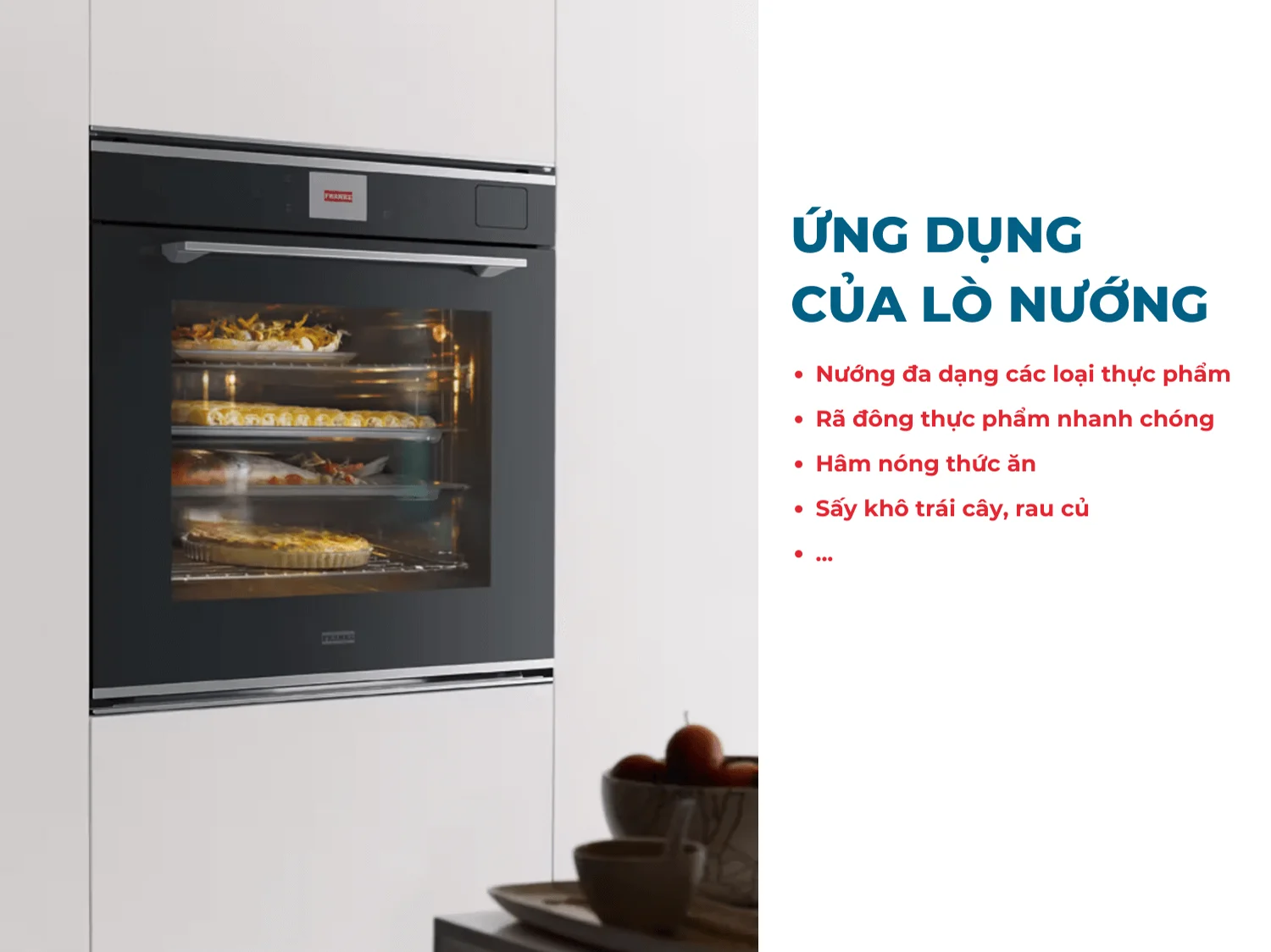 Ứng dụng của lò nướng