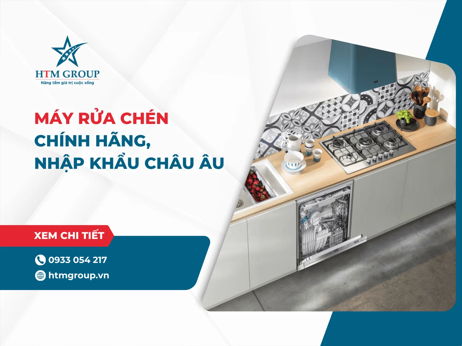 Máy rửa chén chính hãng, nhập khẩu từ châu Âu - HTM Group