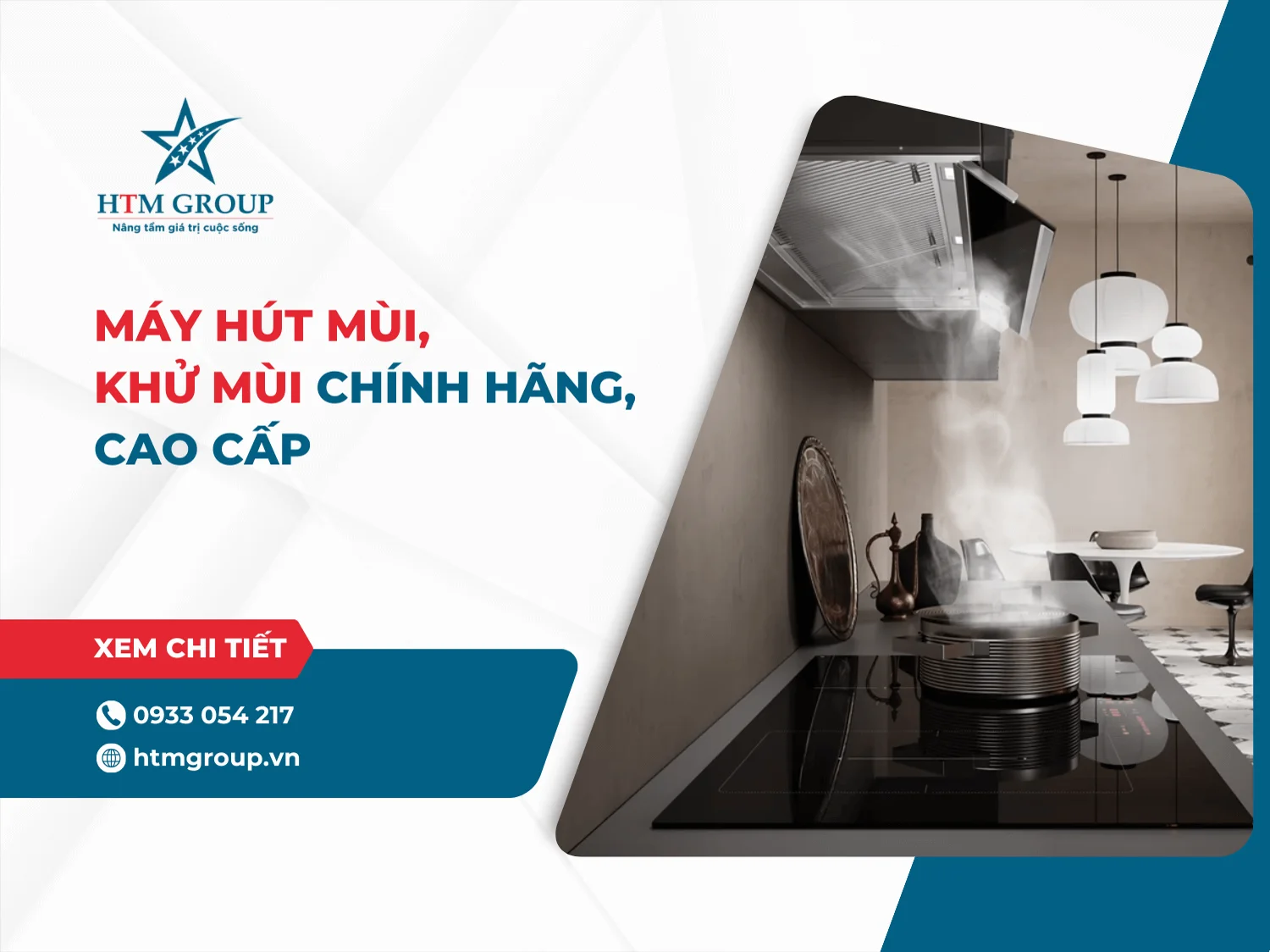 Máy hút mùi, khử mùi chính hãng, cao cấp - HTM Group