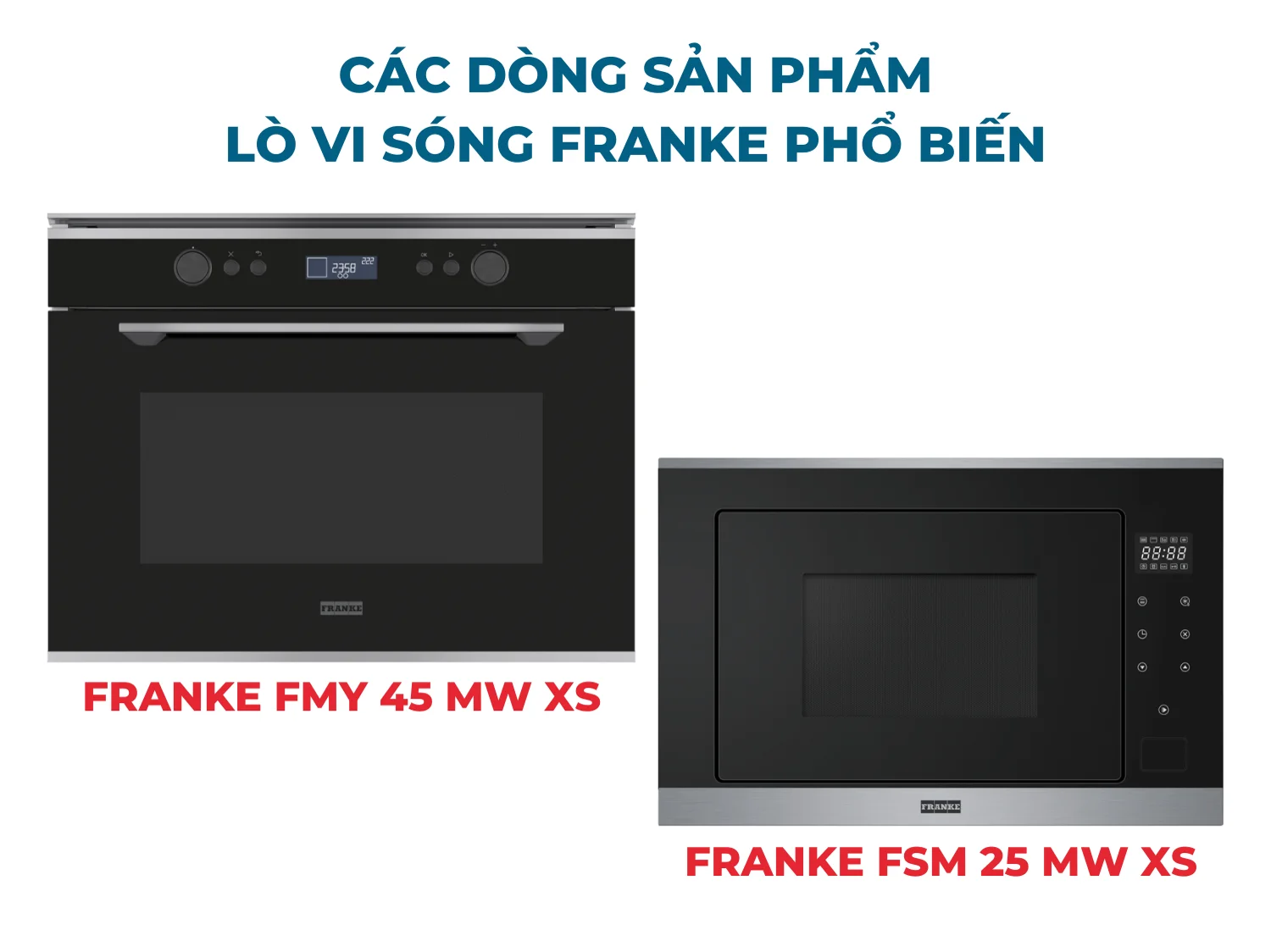 Các dòng sản phẩm lò vi sóng FRANKE phổ biến