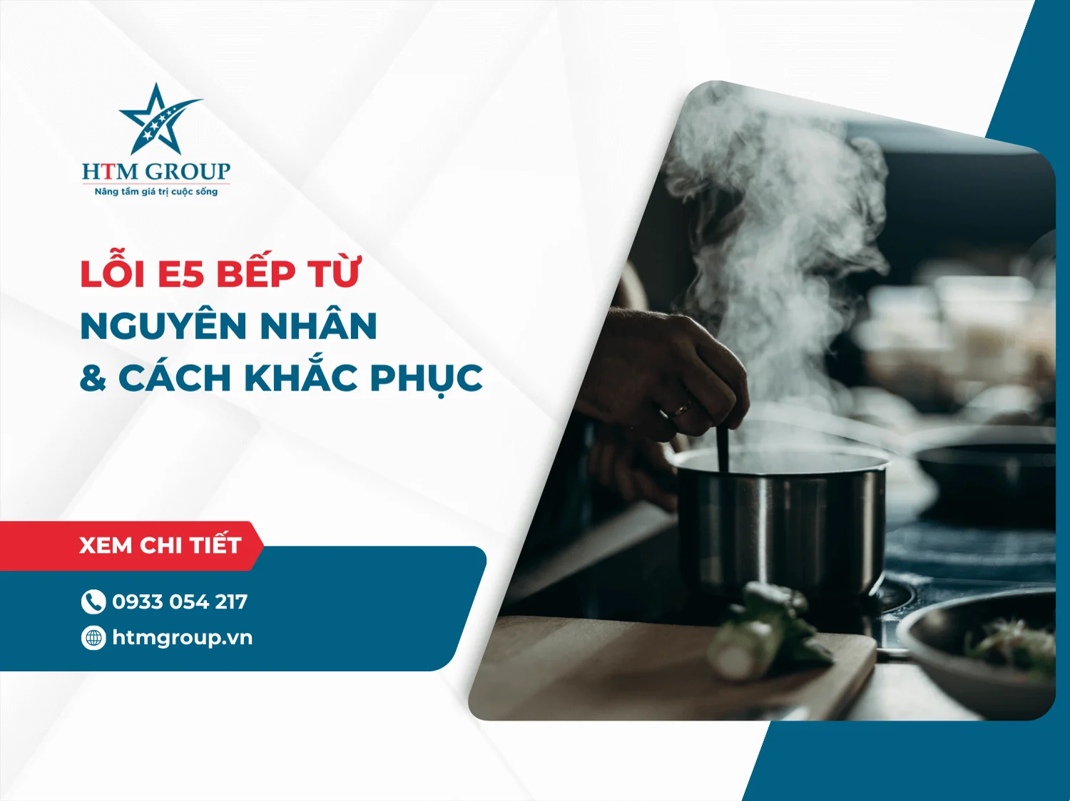 Lỗi E5 bếp từ: Nguyên nhân & Cách khắc phục