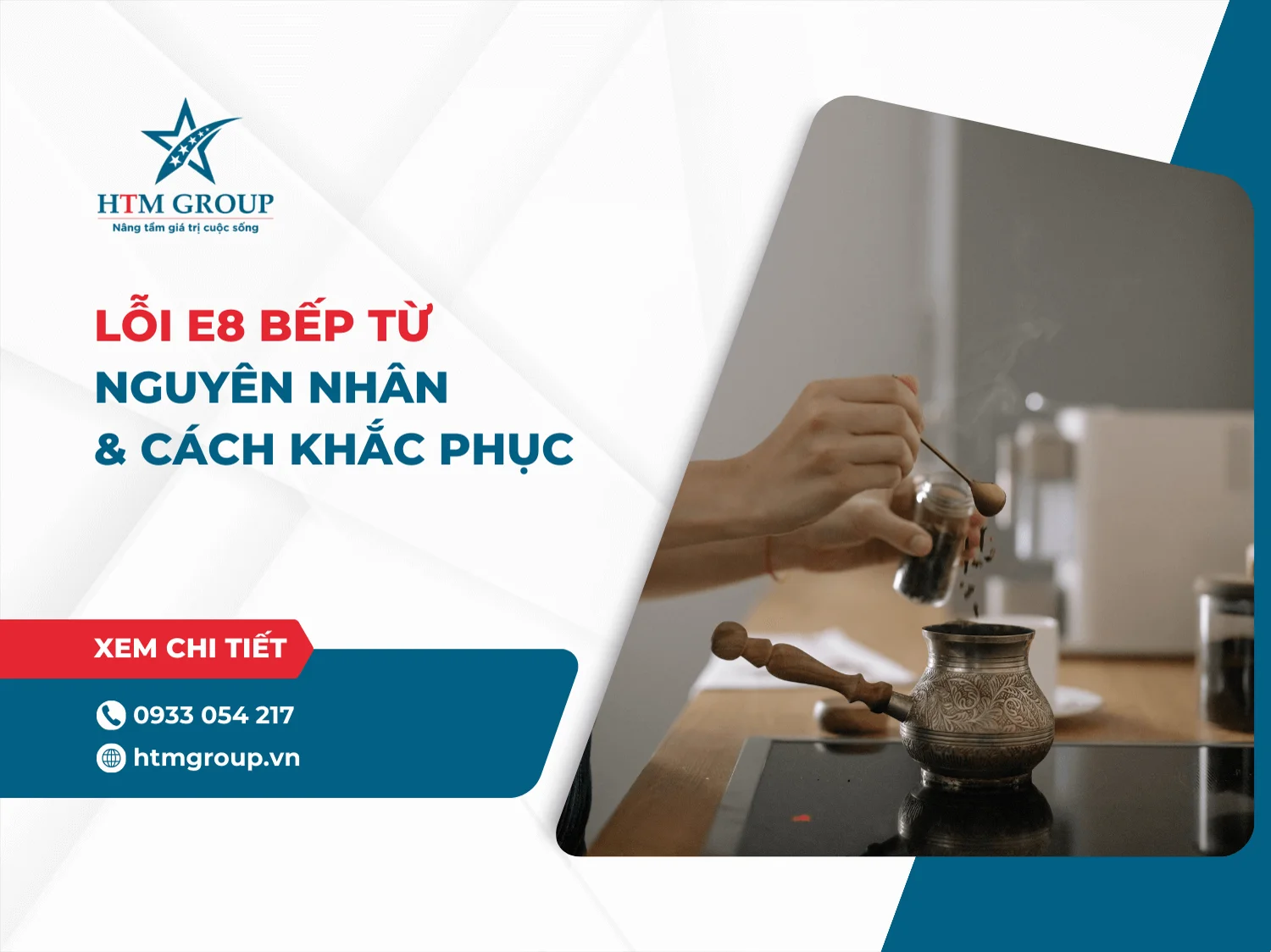 Lỗi E8 bếp từ: Nguyên nhân & Cách khắc phục