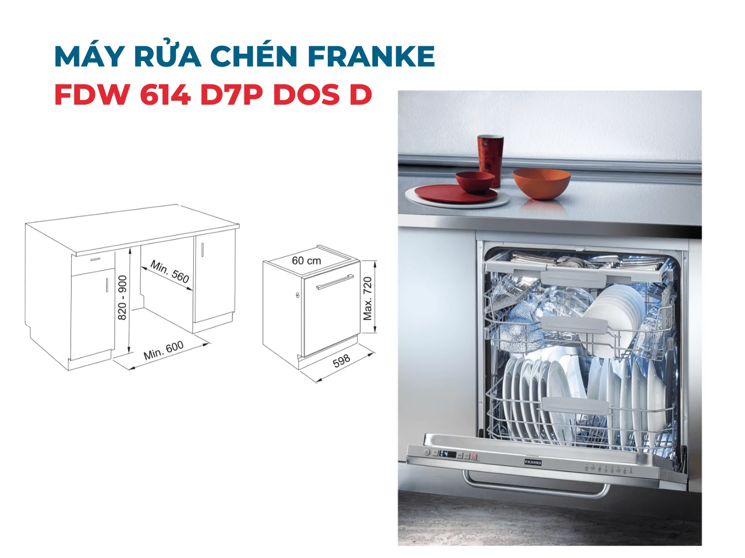 Máy rửa chén FRANKE FDW 614 D7P DOS D