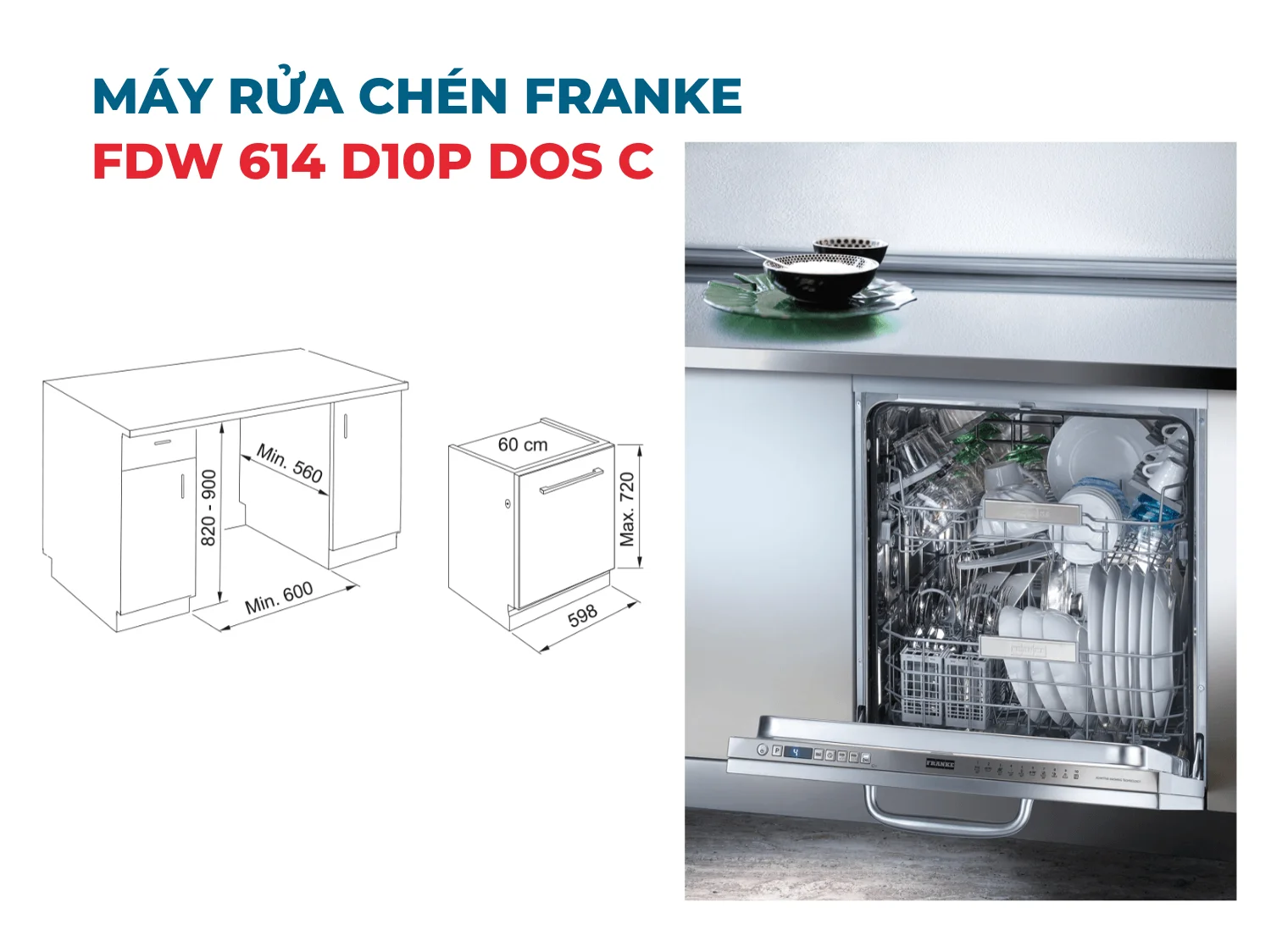 Máy rửa chén FRANKE FDW 614 D10P DOS C