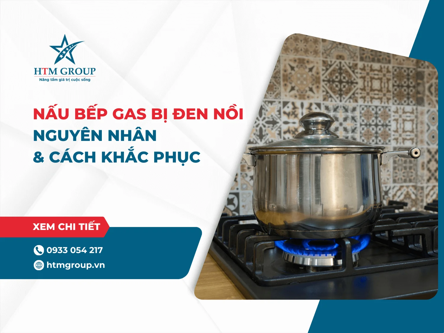 Nấu bếp gas bị đen nồi: Nguyên nhân & Cách khắc phục