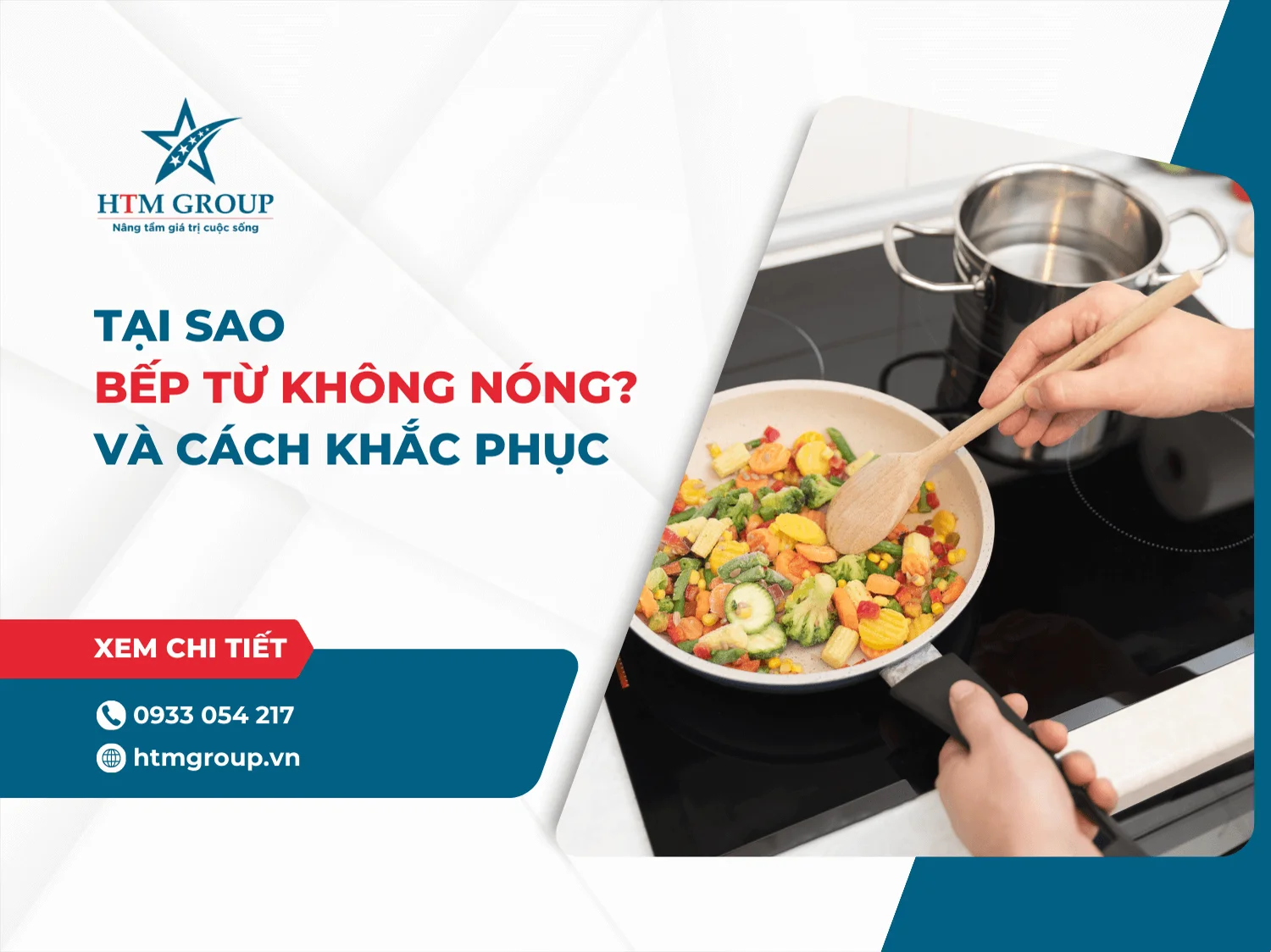 Tại sao bếp từ không nóng? Làm thế nào để khắc phục?